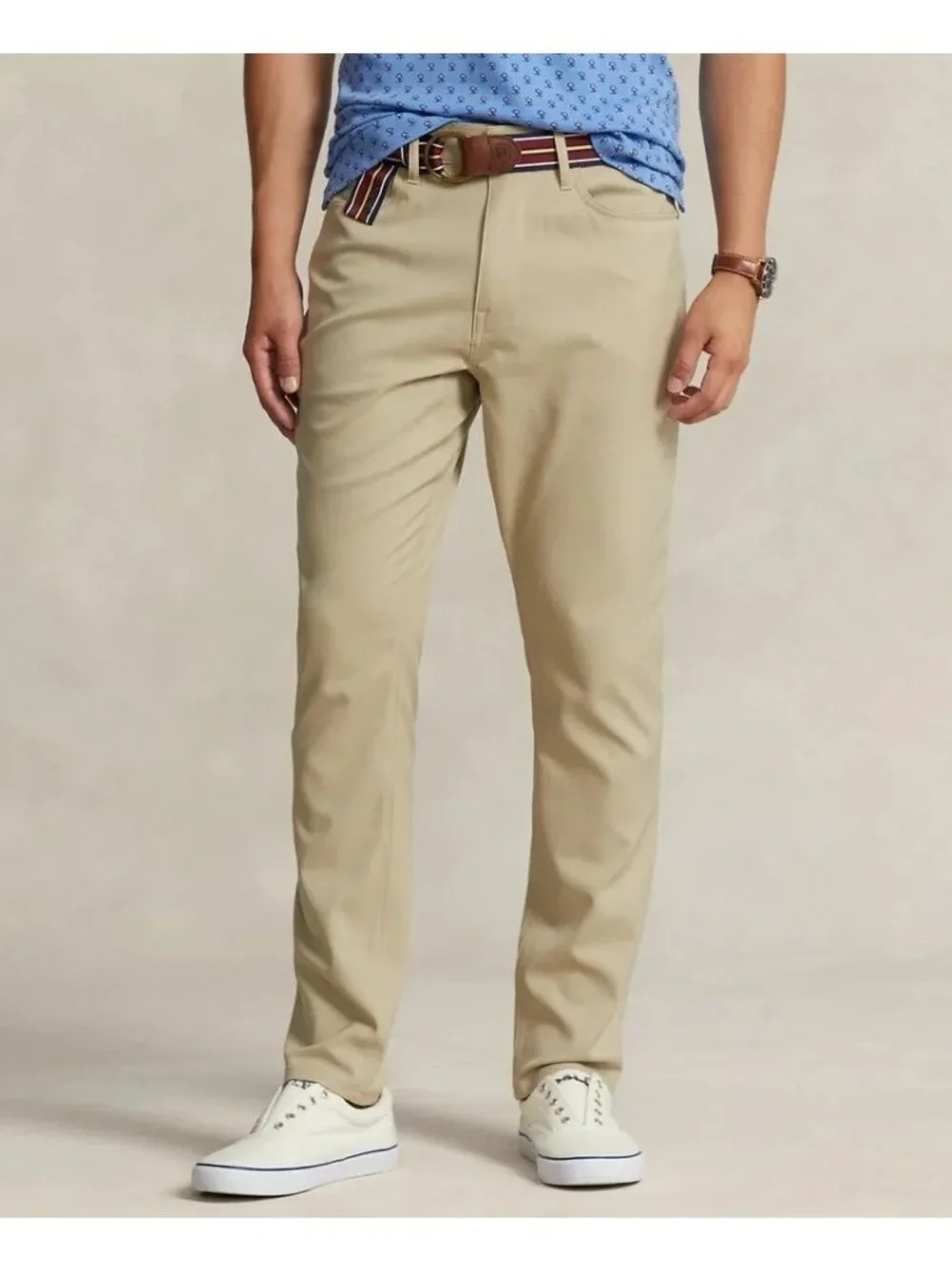 Polo Ralph Lauren Chinos Size 38x30 Khaki Active-Fit Performance Golf Pants $148